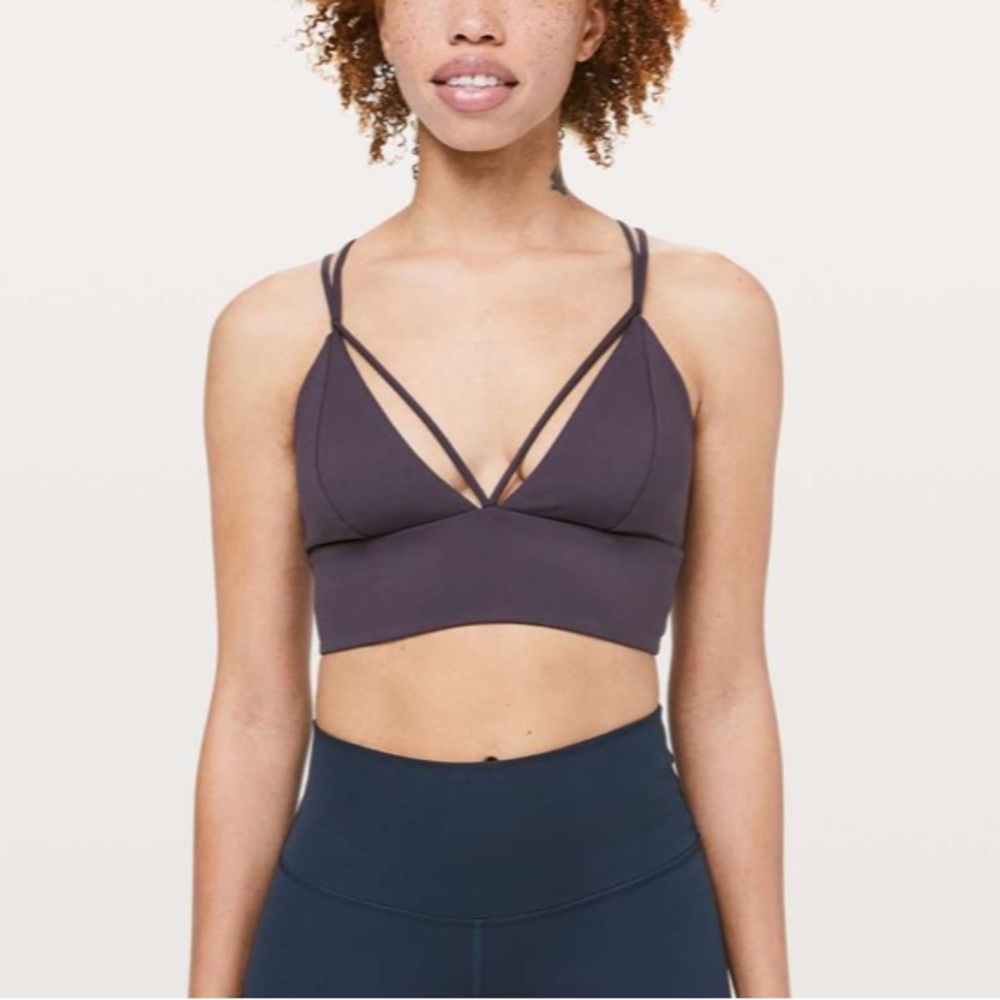 LULULEMON PUSHING LIMITS BRA CYBER PURPLE